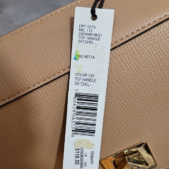 Elegant Tan Satchel Bag - Picture 4 of 7